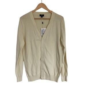Matchstick‎ Womens Button Front Cardigan Sweater Size Larger Butter Yellow